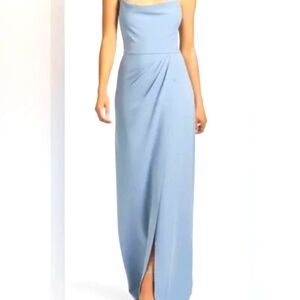 Sachin & Babi Blue Gown